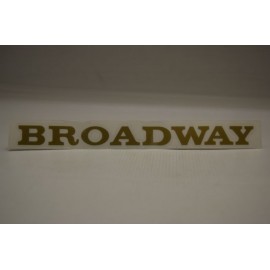 Bagaj Broadway Yazısı Balköpüğü Renk Eski Model